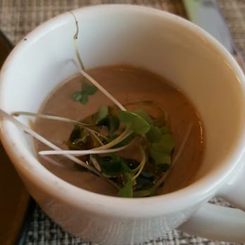 Sabio on Main - Mushroom Bisque Shootet - New American Near Me - Pleasanton, California