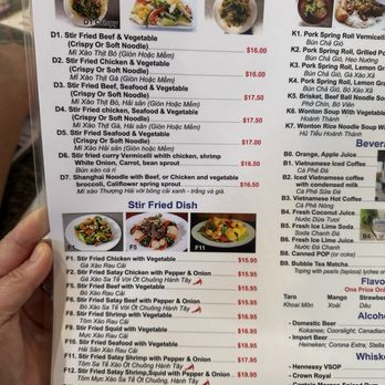 Pho Dinosaur - Menu - July 2024 - Vietnamese Near Me - Drumheller, Alberta