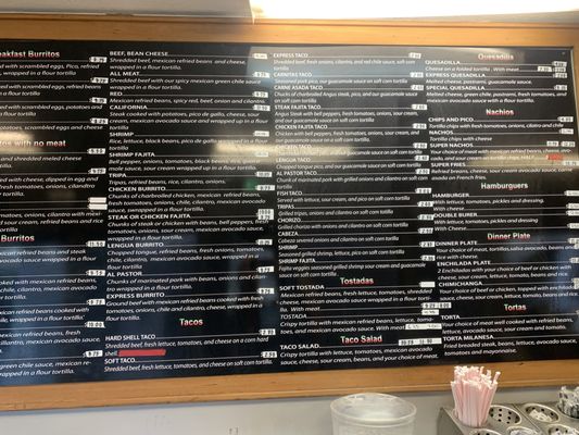 Menu photo 4 Super Taco Express Vancouver, WA