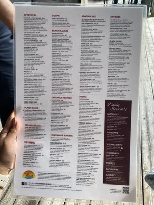 Menu photo 1 The Beach Lakefront Bar & Grill Keswick, ON Menu photo 1 The Beach Lakefront Bar & Grill Keswick, ON