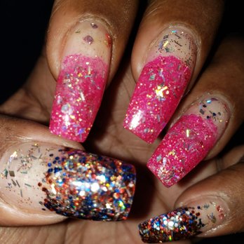 Classy Nails - Glittery powder - Nail Salons Near Me - Sacramento, California