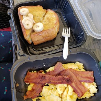 Broken Yolk Cafe - Stuffed French toast combo was actually good. - American Near Me - Glendora, California