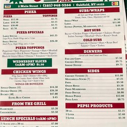 Santino's Pizza - Menu
