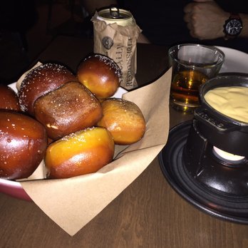 Culinary Dropout - Pretzel and cheese fondue - New American Near Me - Austin, Texas