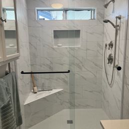 New custom tiled shower New custom tiled shower