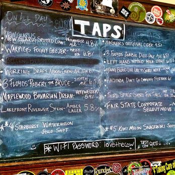 The Tipsy Cow - Tap list - Bars Near Me - Madison, Wisconsin