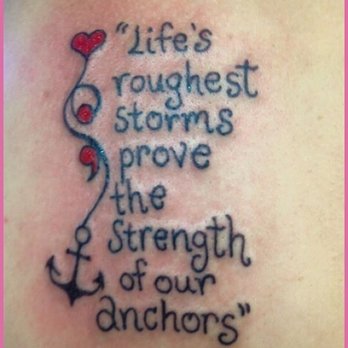 Deville Tattoo - Semi-Colon project tattoo - Tattoo Near Me - San Diego, California