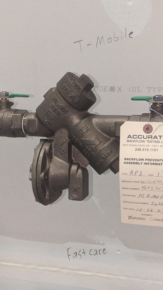 Slide of Accurate Backflow Testing
