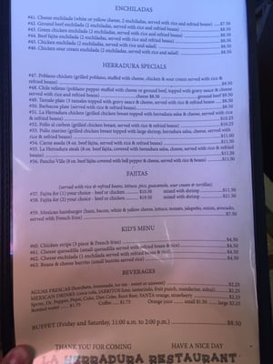 Menu photo 1 La Herradura Pampa, TX Menu photo 1 La Herradura Pampa, TX