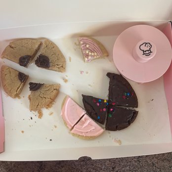 Crumbl - Rocklin - Wedding cake, classic pink, galactic brownie, and peanut butter. Don't forget the cutter* - Bakeries Near Me - Rocklin, California Crumbl - Rocklin - Wedding cake, classic pink, galactic brownie, and peanut butter. Don't forget the cutter* - Bakeries Near Me - Rocklin, California