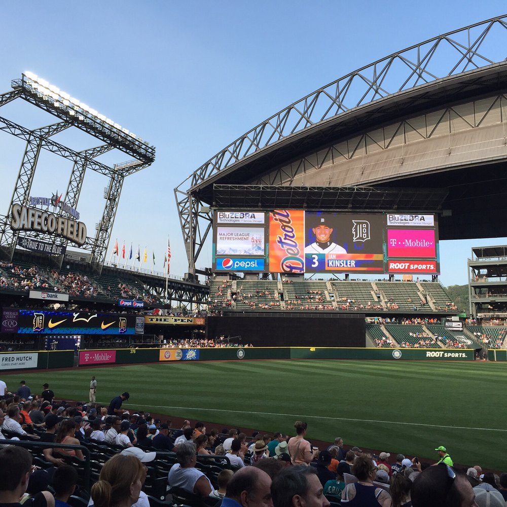 T-Mobile Park - Opening line ups before the Tigers destroyed the Mariners. - Stadiums & Arenas Near Me - Seattle, Washington T-Mobile Park - Opening line ups before the Tigers destroyed the Mariners. - Stadiums & Arenas Near Me - Seattle, Washington