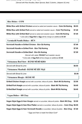 Menu photo 6 Bo Ne Restaurant Woodbury, NJ