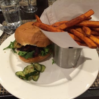 Max's Tavern - Jerk Chicken sandwich with sweet potato fries. - Steakhouses Near Me - Springfield, Massachusetts Max's Tavern - Jerk Chicken sandwich with sweet potato fries. - Steakhouses Near Me - Springfield, Massachusetts