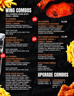 Menu photo 2 Wingin it Wings Norristown, PA Menu photo 2 Wingin it Wings Norristown, PA