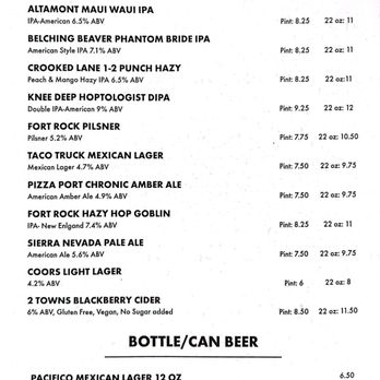 Plank Craft Kitchen & Bar - Menu June 2024 - beer list - American Near Me - Folsom, California