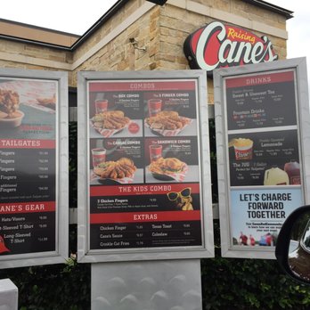 Raising Cane's - Complete menu. - Chicken Wings Near Me - Frisco, Texas Raising Cane's - Complete menu. - Chicken Wings Near Me - Frisco, Texas