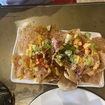 Buffalo Rose - Tuna Poke Nachos - Bars Near Me - Golden, Colorado