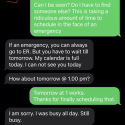 Kiran Kamat, MD - (5/6) I expressed justified concern and he finally scheduled it. Then he charged me $125 five minutes before the session started.