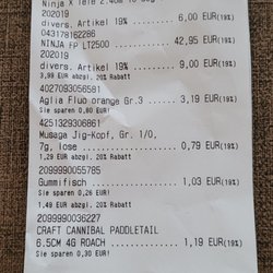 Fisherman's Partner Angler- Fachmarkt - Fischen kann teuer sein. Wünscht mir Petri heil. Danke.