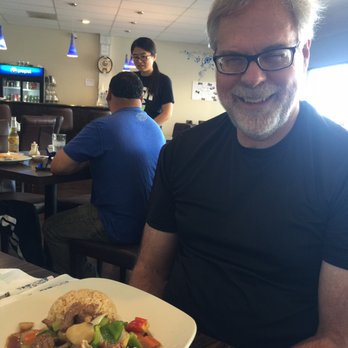 Blue & Fly Asian Kitchen - John getting ready to enjoy his lunch! - Chinese Near Me - Omaha, Nebraska Blue & Fly Asian Kitchen - John getting ready to enjoy his lunch! - Chinese Near Me - Omaha, Nebraska