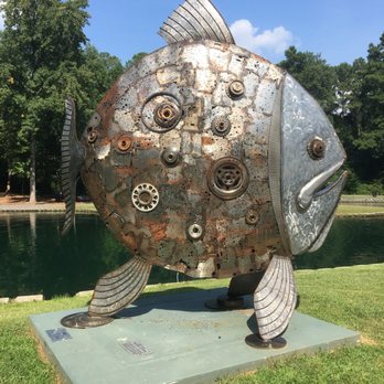 Roswell Area Park - A nice art sculpture by the lake - Parks Near Me - Roswell, Georgia