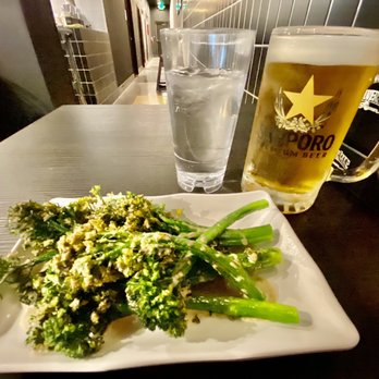 Silverlake Ramen - Creamy Broccoli, Sapporo draft beer - Noodles Near Me - Riverside, California