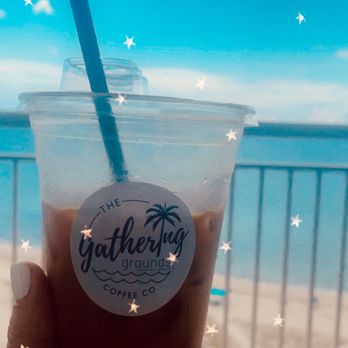 Gathering Grounds Coffee - Iced Oat Milk Vanilla Latte - Coffee & Tea Near Me - Deerfield Beach, Florida