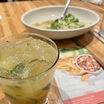 True Food Kitchen - Skinny marg and edamame dumplings - New American Near Me - Austin, Texas