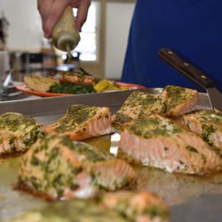 CocoLunch - Basil Pesto Salmon