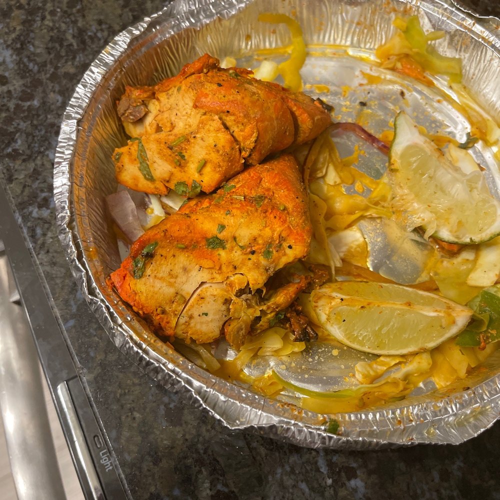 Biryani Pot, Indian Restaurant - A very yellow tandoori chicken. Too much haldi? - Indian Near Me - Chandler, Arizona Biryani Pot, Indian Restaurant - A very yellow tandoori chicken. Too much haldi? - Indian Near Me - Chandler, Arizona
