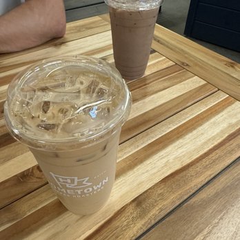 Hometown Coffee Roasters - Large iced latte - Coffee Roasteries Near Me - Manchester, New Hampshire