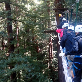 Mount Hermon Adventures - suspension bridge - always strapped in - Challenge Courses Near Me - Mount Hermon, California Mount Hermon Adventures - suspension bridge - always strapped in - Challenge Courses Near Me - Mount Hermon, California