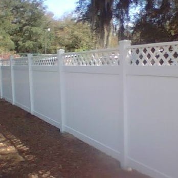Tri State Fencing - vinyl privacy with lattice - Fences & Gates Near Me Tri State Fencing - vinyl privacy with lattice - Fences & Gates Near Me