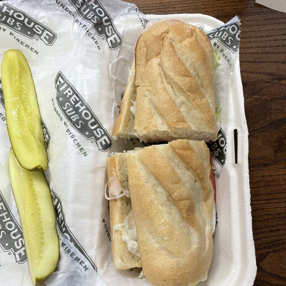 Firehouse Subs - Medium Turkey with provolone. Extra pickle - Fast Food Near Me - Madison, Alabama