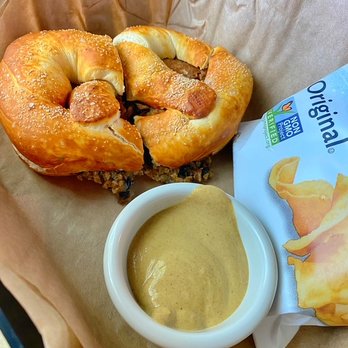 The Malted Barley - Black Bean Burger - Pretzels Near Me - Providence, Rhode Island