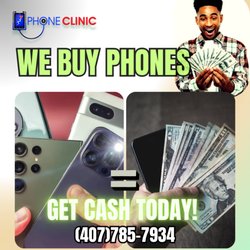 Phone Clinic - We Buy Phones, even if they're broken. 

#Buyphones
#phonerepair