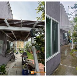 CalVet Fence - Old patio vs new