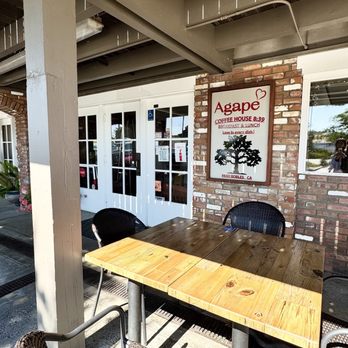 Agape Restaurant 8:39 - Restaurant exterior and outdoor seating - Breakfast & Brunch Near Me - Paso Robles, California Agape Restaurant 8:39 - Restaurant exterior and outdoor seating - Breakfast & Brunch Near Me - Paso Robles, California