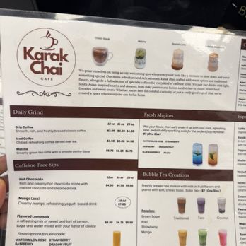 KarakChai Cafe - Menu - Coffee & Tea Near Me - Middleburg Heights, Ohio