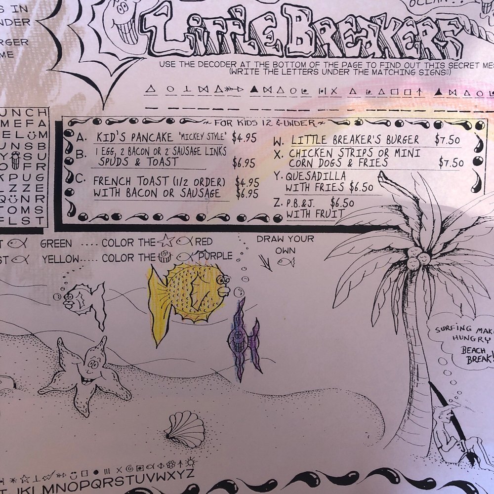 Beach Break Cafe - Kids menu - Breakfast & Brunch Near Me - Oceanside, California Beach Break Cafe - Kids menu - Breakfast & Brunch Near Me - Oceanside, California