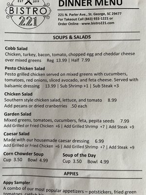 Menu photo 8 Bistro 221 Saint George, SC Menu photo 8 Bistro 221 Saint George, SC