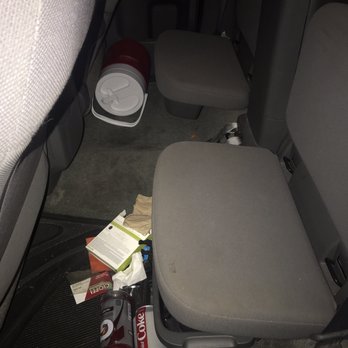 713 Steam - Back seat before the wash - Auto Detailing Near Me - Houston, Texas