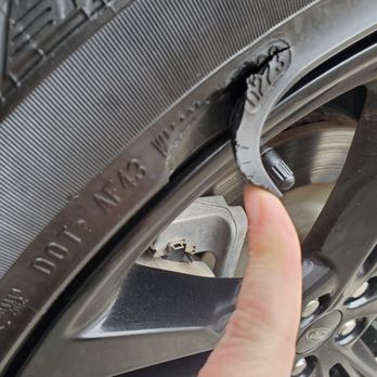 Salem Ford - The gash in this sidewall does not pass inspection. Unless you work at Salem Ford. - Car Dealers Near Me - Salem, New Hampshire
