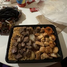 a tray of food on a table a tray of food on a table