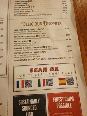 Menu photo 4 Berties Proper Fish & Chips Edinburgh, EDH Menu photo 4 Berties Proper Fish & Chips Edinburgh, EDH