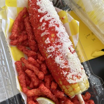 La Snackeria NYC - Hot-Cheetos Elote Loco - Tacos Near Me - Brooklyn, New York La Snackeria NYC - Hot-Cheetos Elote Loco - Tacos Near Me - Brooklyn, New York