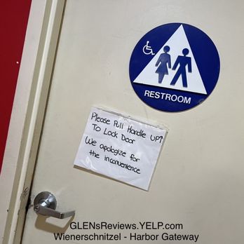 Wienerschnitzel - Their solo Contra Code way of locking their door. - Fast Food Near Me - Torrance, California Wienerschnitzel - Their solo Contra Code way of locking their door. - Fast Food Near Me - Torrance, California
