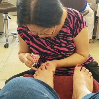 Super Nail Tek - This was the sweet lady helping me today. - Nail Salons Near Me - Garden Grove, California