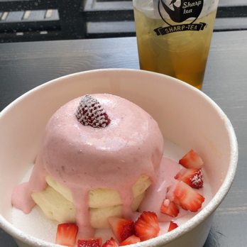 Sharp Tea - Strawberry air pancakes - Bubble Tea Near Me - Los Angeles, California