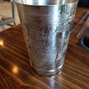Yugo Ramen - Cold water in metal cup - Ramen Near Me - Newark, California